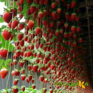 Клубника ампельная Анастасия купить по цене от 370р. в интернет-магазине «Посадика» с доставкой почтой в в Саткае и по всей России – [изображение №1].